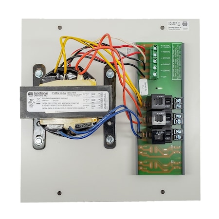 Functional Devices Power Supply, 480/277/240/120V AC, 24V AC, 300VA, Panel PSMN300A-IC